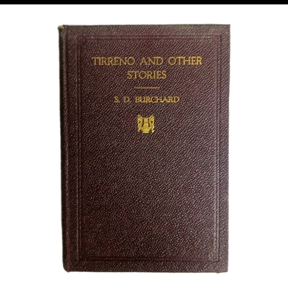 Rare 1937 First Edition Tirreno and Other Stories S D Burchard Hardcover W DJ